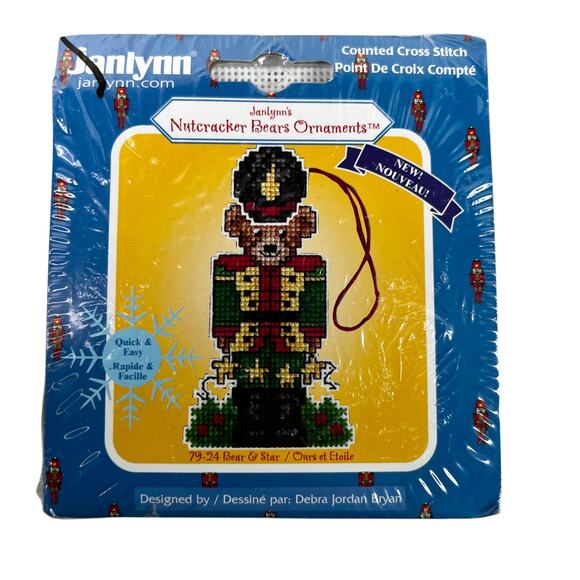 Lot of 4 Christmas Counted Cross Stitch Kits Santa Snowman Oranament New - Picture 13 of 15